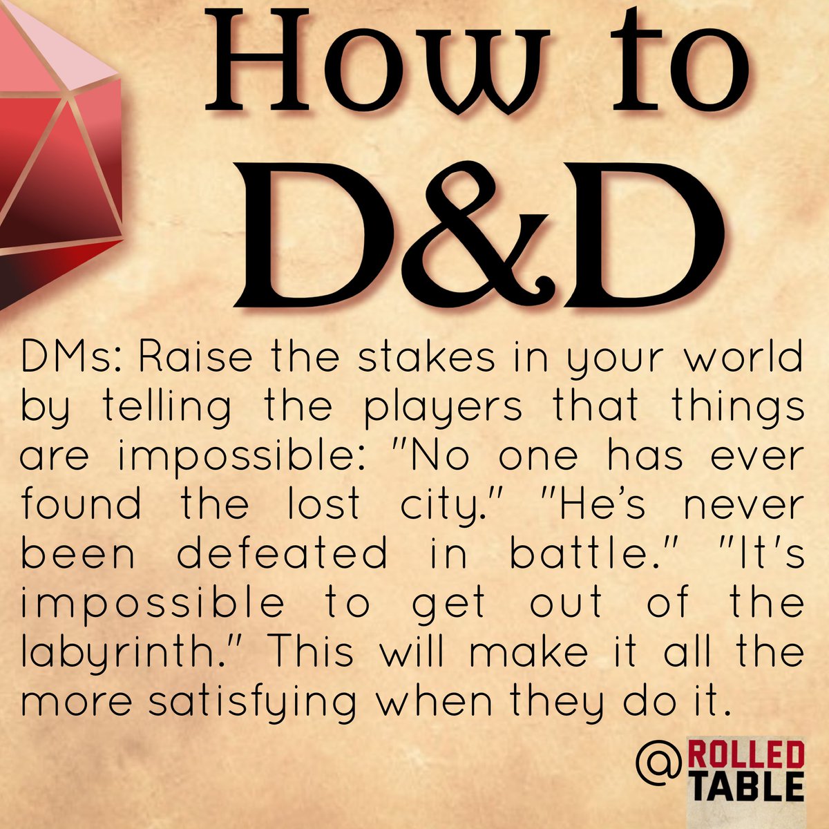 RolledTable's tweet photo. #howtoDnD https://t.co/76C636V2Cy