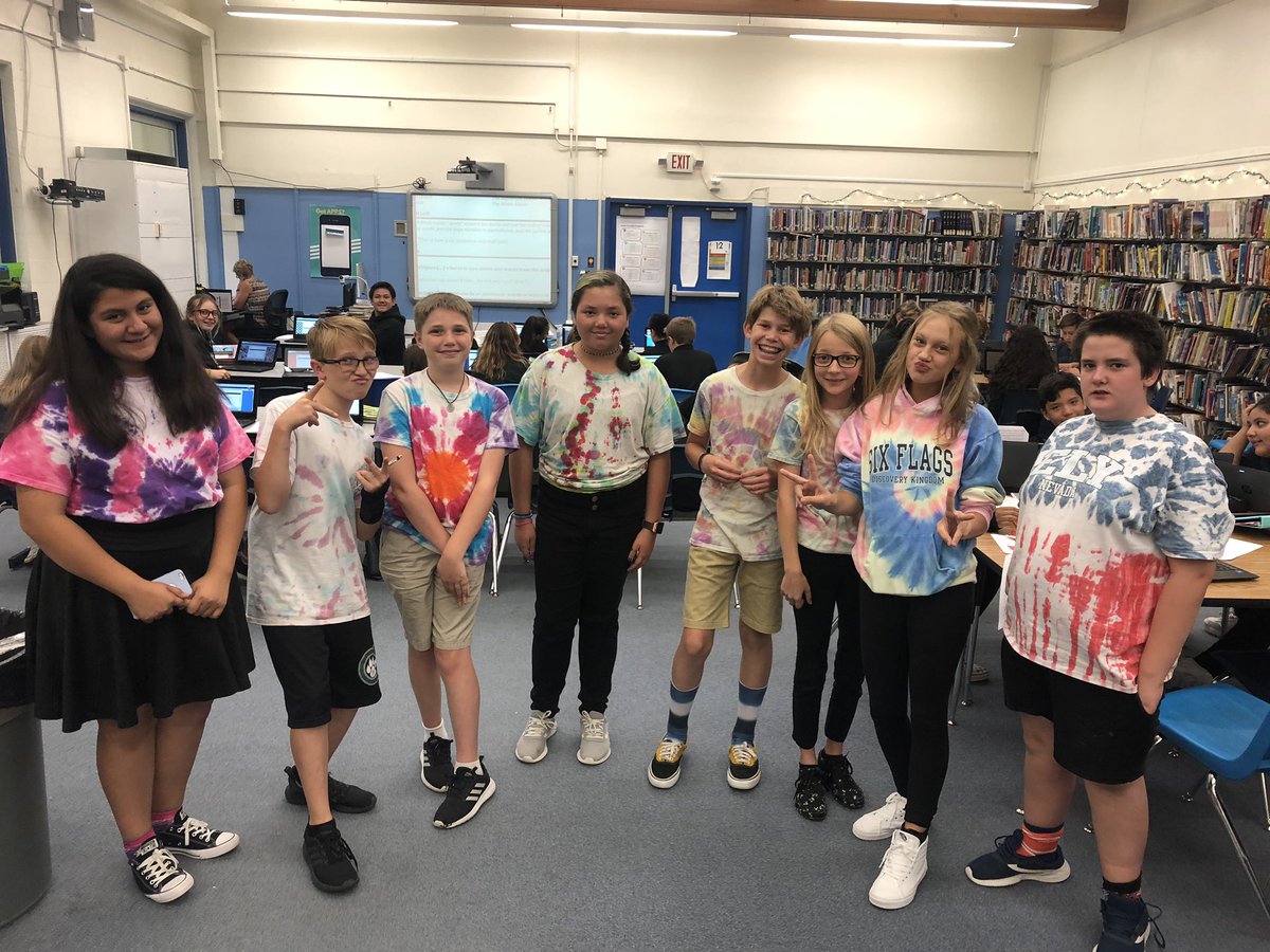 School Spirit Week!  Tie Dye Day! #WCSD #ClaytonCubs