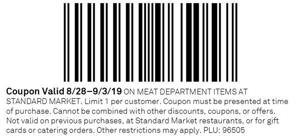 StandardMarket's tweet image. Save 15% on all meat through next Tuesday, just in time for your weekend cookout. Happy Labor Day! #coupon #meat #labordayweekend