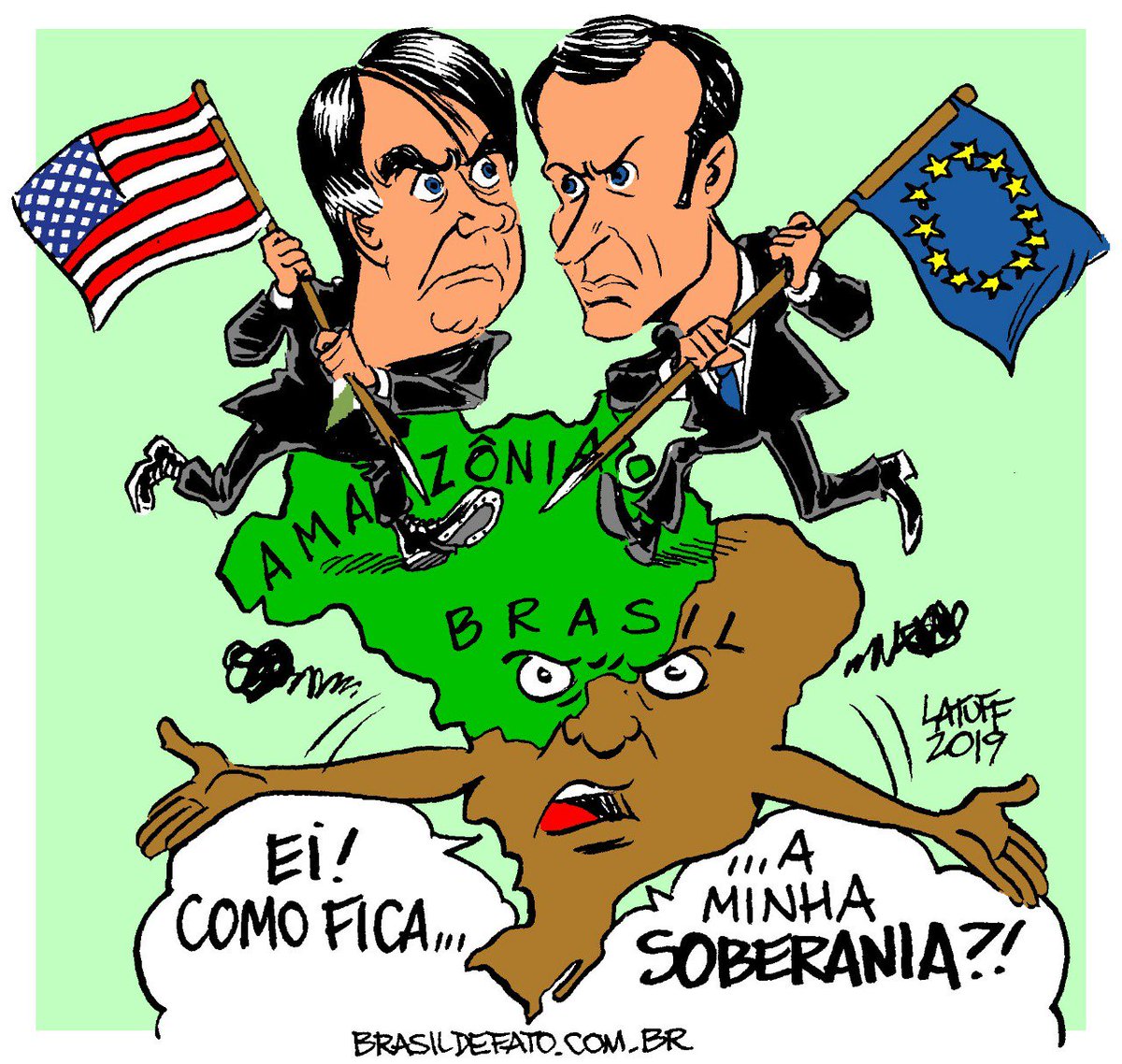 Ο χρήστης Carlos Latuff στο Twitter: "Macron quer a interferência ...