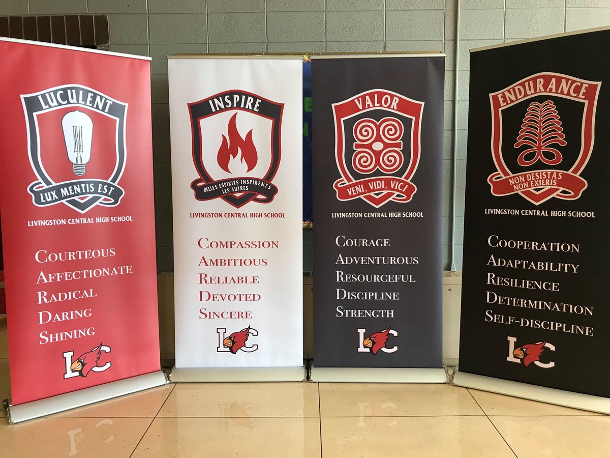 LCHSCards's tweet image. We are off to an amazing start here at LCHS.  We have a new program this year that we are super excited about.  Students and staff have been divided into four houses based on personality traits they embrace.   
L – Luculent 
I – Inspire 
V – Valor 
E – ENDURANCE