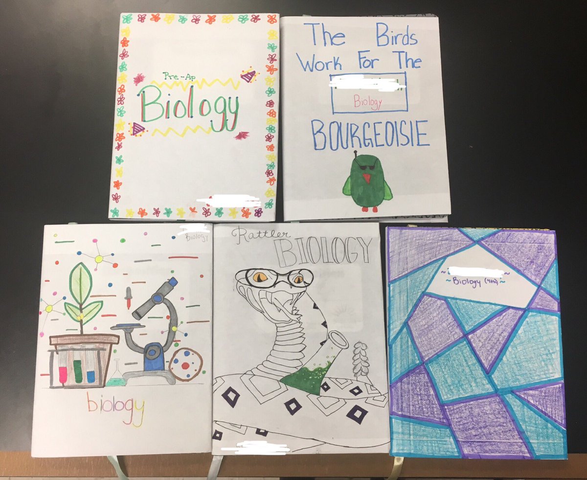 SMHSBio's tweet photo. Creating ownership with your biology notebook is step one of success! Here are a few of the many one-of-a-kind bio vocabulary journals. @SMCISD_AVID @SMHS_SMCISD #StikeAsOne https://t.co/U3Rdsr5c4T