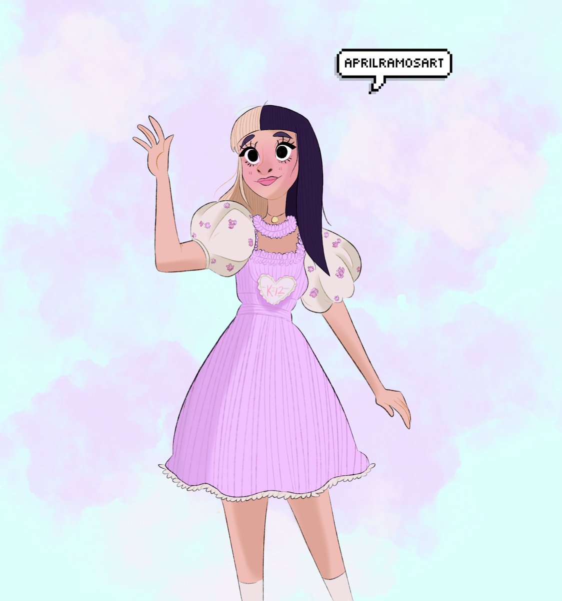 aprilramosart's tweet photo. in a week her album comes out! im so excited #MelanieLBBH #k12 https://t.co/D6u7y6Kt3I