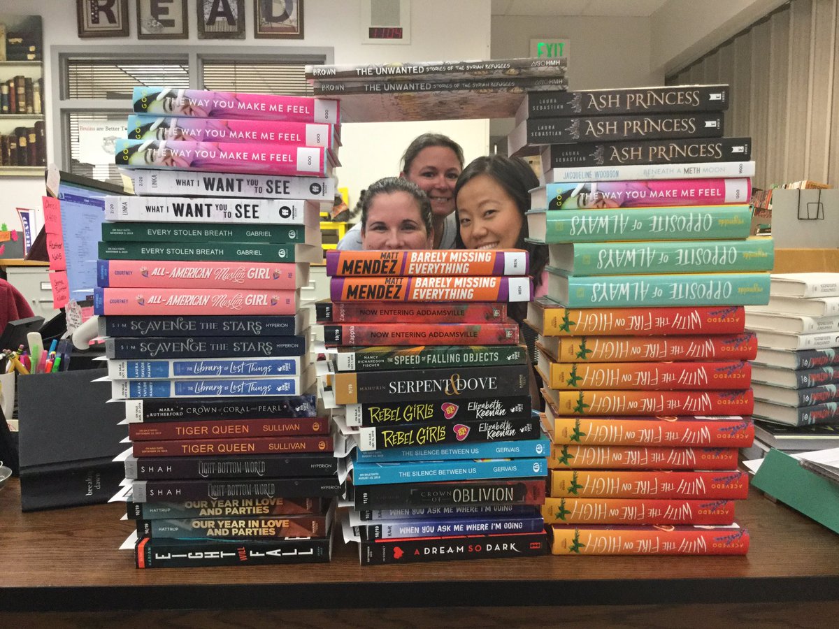 Peek-a-books! Come visit us in the CHS Library!