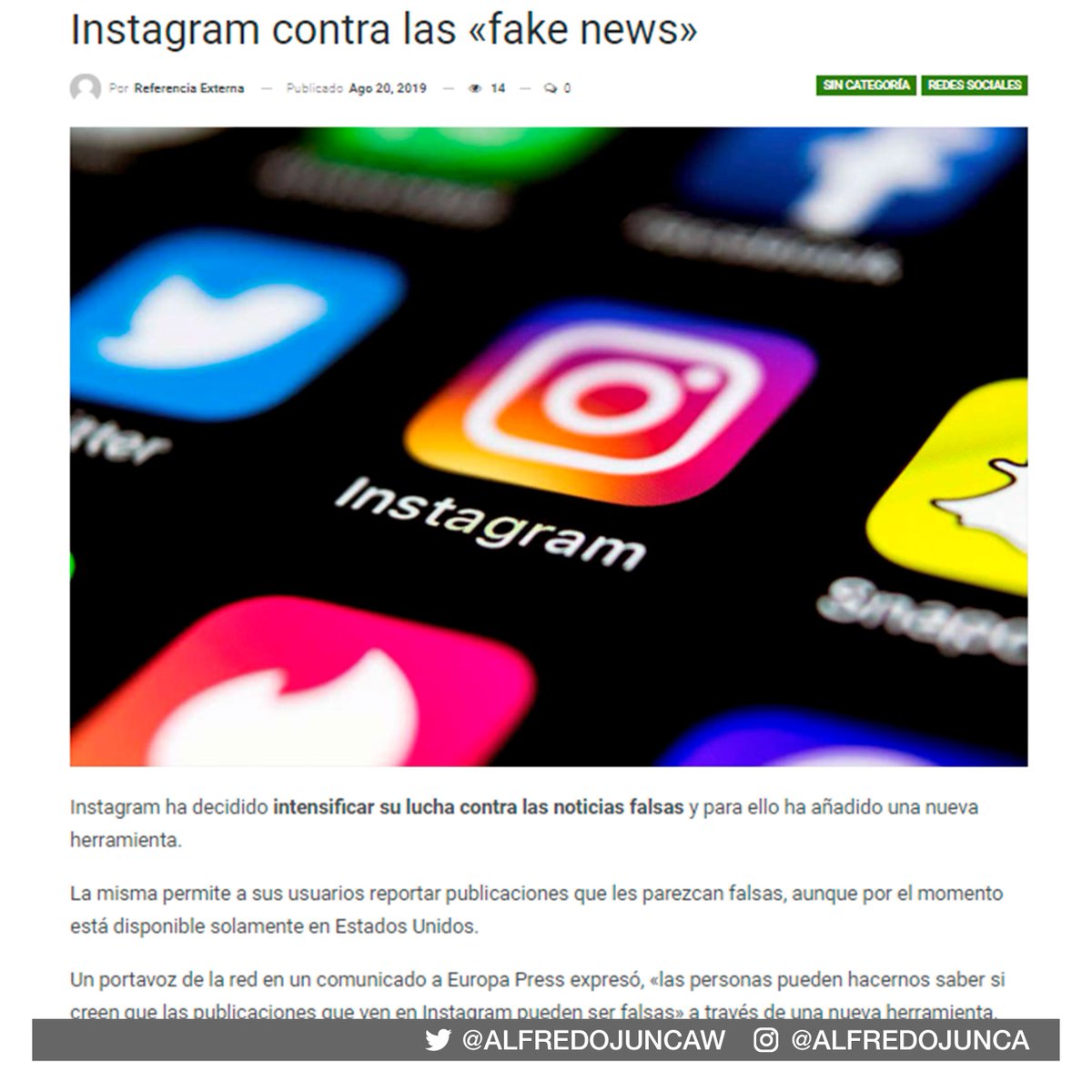 AlfredoJuncaW's tweet photo. La nueva función, anunciada originalmente por la compañía Reuters, busca limitar las publicaciones con información falsa o dudosa. Puedes leer la nota en: https://t.co/TvGSwvFiYP https://t.co/RHbr7b5BZU
