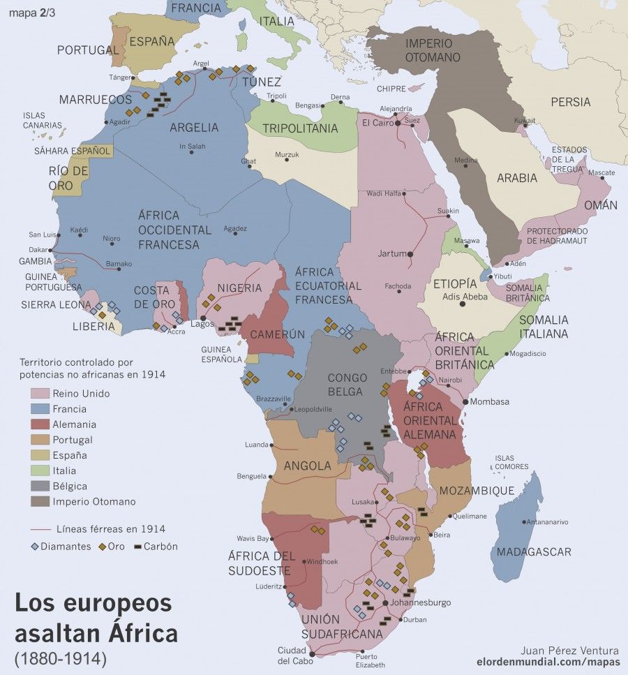 El Mapa Poltico De Frica Mapas De El Orden Mundial Eom