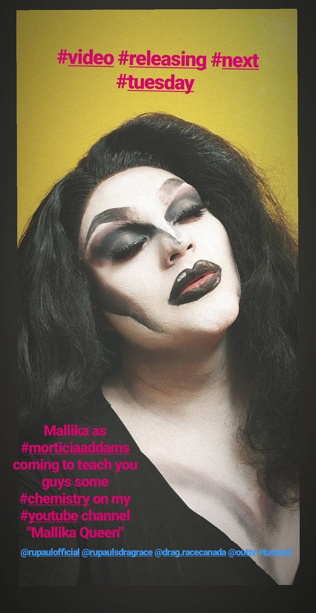 Next week #morticiaaddams aka me will be #teaching #Students the #concepts of #organic #Chemistry !!! Yes, its a #dragqueen #tutorial #series where I will be #coaching #about #science on my #youtube #channel 'Mallika Queen' #DragRace @RuPaul @RuPaulsDragRace @dragraceca