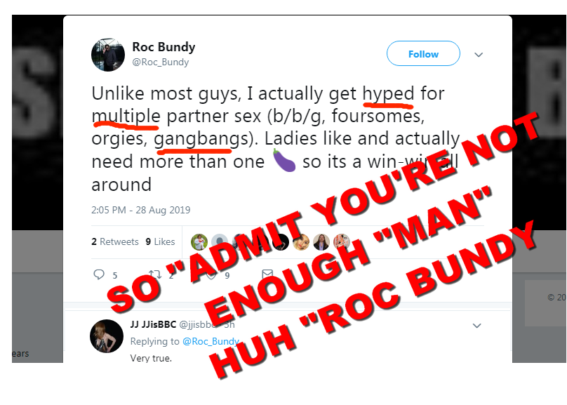 MrYankeeabroard's tweet photo. @MadeMan_1996 @ActingMESSIAH @Roc_Bundy @FoxyRosexxx @VXAUC @LenaStarrXXX @freakniqueXXX @jjisbbc @jennafoxx95 @thebeaujingles @CalistaRoxxx @Roxy_Dover @RodJacksonXXX @CummzCammie @PresleyStClaire @888BBB88BB @RichardMannProd @PrinceYahshua @RealJonJonxxx @neilstroker @VickiVeronaXXX @FellatioMaster @GingerReigh @slimpokexxx @killerCram @LordBlacktheDom @QueenThroat 😂@Roc_Bundy  = TYPICAL WORTHLESS ♠️BLK JOKE 🤡 C0WARD - ,Sonny   ,,, 😂 ...#TYPICAL  ....WHOM  needs P0RN just to get p*ssy 🐱... #ONLY #2 TYPES get w/. BLK ♠️..  ONLY #2 ...   = #DESPERATE &amp; #WH0RES .. .. Oh and @jjisbbc 🤣 https://t.co/mvjR6sgeic