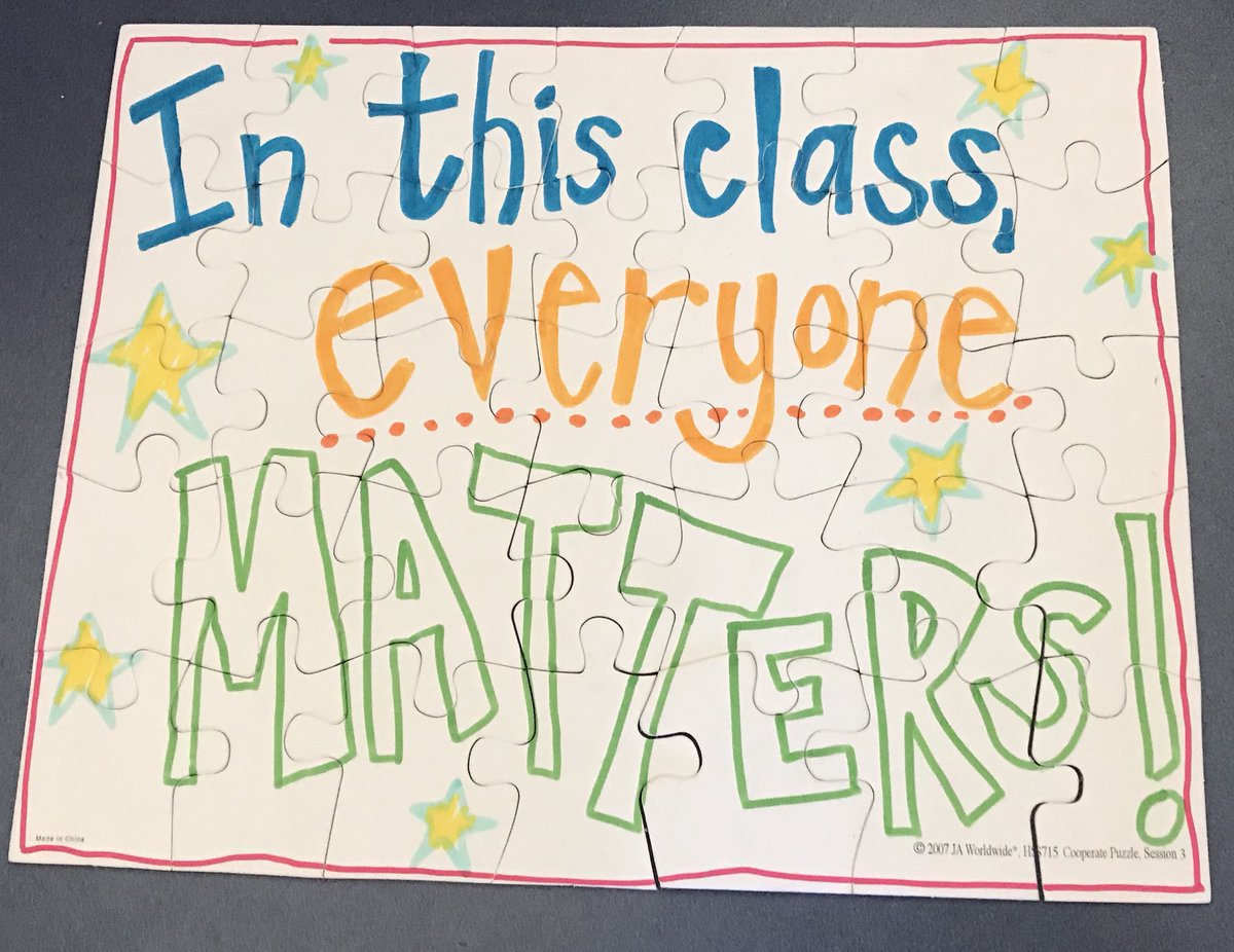 MrsBriem's tweet image. Great week 1 with the Briem Team. Big lesson: we are each an important piece of this group. Everyone matters in this class! Every voice counts! Looking forward to learning and growing together! #huskylearning #pawesome @Wash_HuskiesVPS