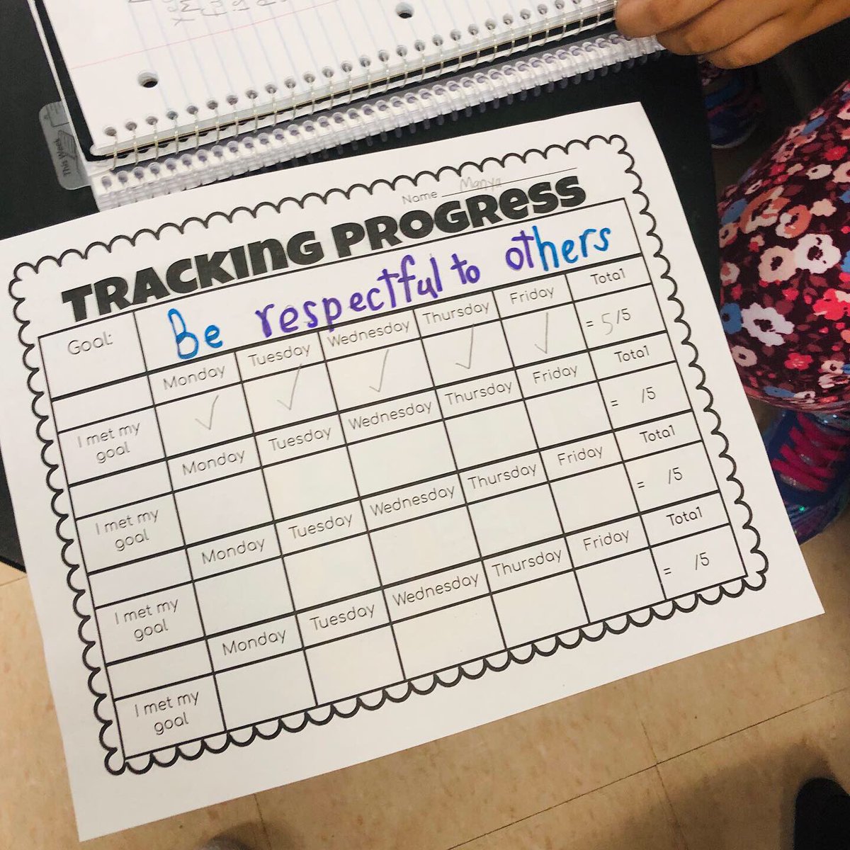 Joymariesmith1's tweet photo. We’re working on setting goals in class this year! So impressed with the students’ ability to choose and reflect on their goals!!!#KindnessStartsWithME #masonmoment #masonshines https://t.co/iUPIAI90yc