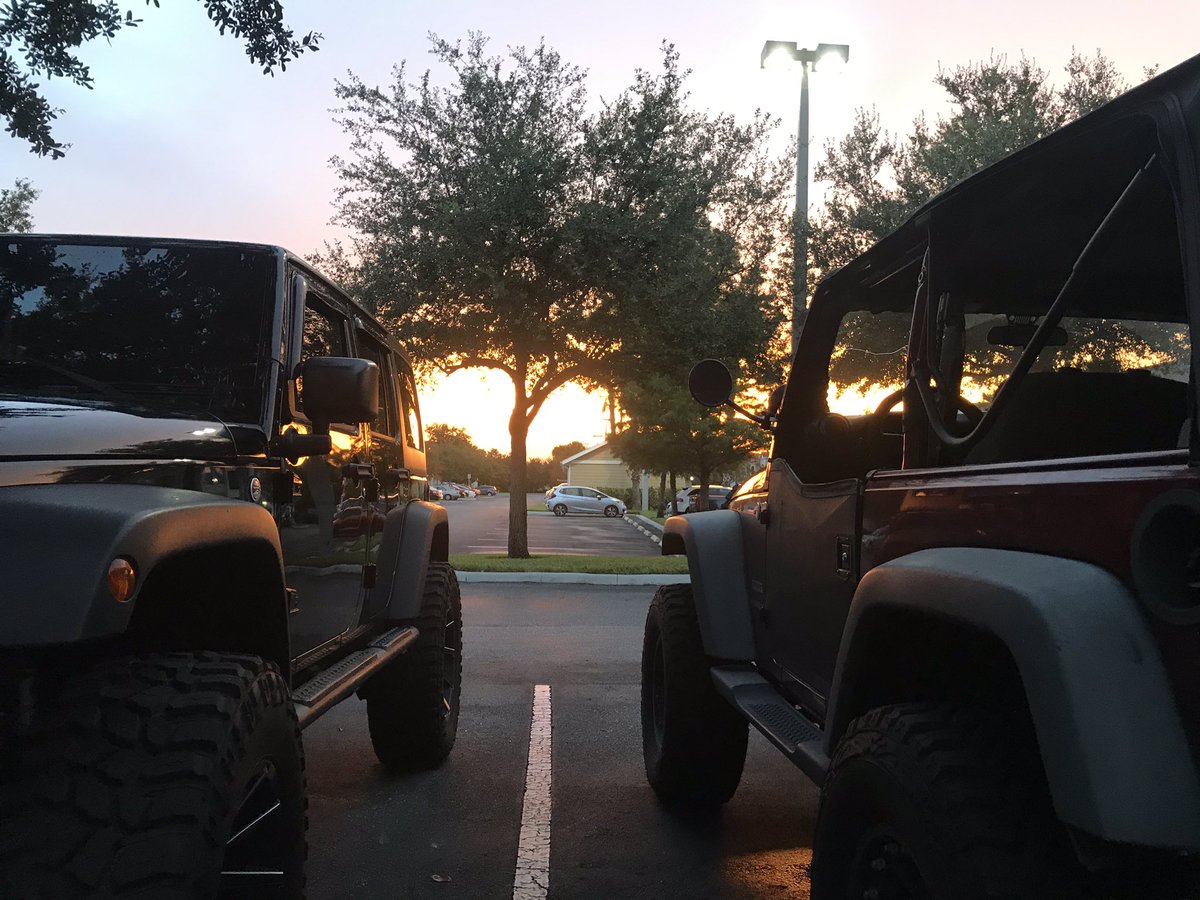 Jeeps and sunsets