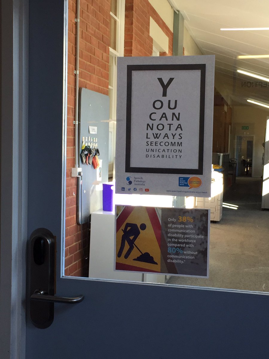 Visited a local education office with Speech Pathology Week posters on every door! Proud of the statewide team of #Wespeechies in education in SA helping young people, their families &amp; educators, communicate with confidence <a href="/SpeechPathAus/">Speech Pathology Australia</a> #SPWeek @SueMcCandlish <a href="/CezanneGreen1/">Cezanne Green</a>