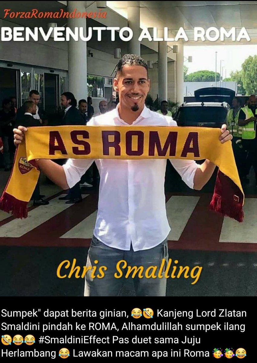 Arsha_19's tweet photo. Kanjeng Lord Zlatan Smaldini, #Benvenutto #Alla #Roma 😂🤣 https://t.co/gEMZfdcXiA