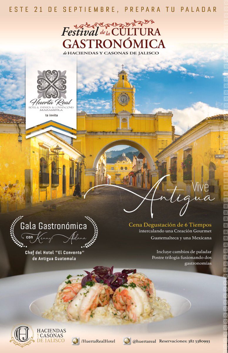 Festival gastronómico en @huertareal #Mazamitla cena degustación de 6 tiempos en combinación con el chef Keny Aldana de Ciudad Antigua Guatemala... 21 de septiembre!! #TesorosdeMexico #JaliscoesMexico <a href="/Secturjal/">Secretaría de Turismo de Jalisco</a>