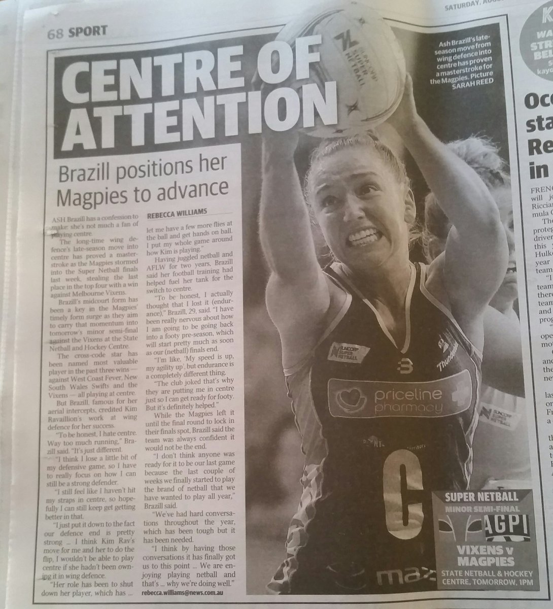 zoidberg_cool's tweet image. Shape shifting Ash Braz at her very best 😎 the many disguises of brazzy, but will we ever see her true form? #questionstoponder #magpiesnetballsecretweapon