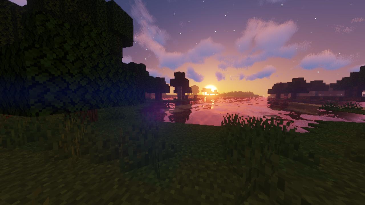 Sasimin3 影モッドってこんな綺麗だったんだね Minecraft 影モッド 絶景 T Co 8zl7pa1sxx Twitter