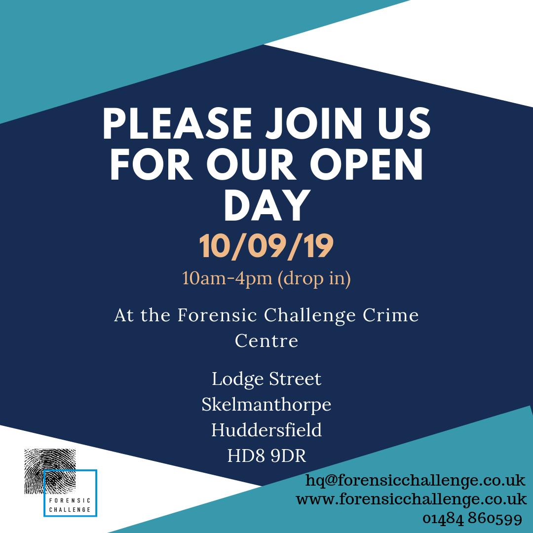 Calling all event and corporate day organisers. You will be able to meet members of our Forensic Challenge team, tour our crime scenes and facilities and have a go at some forensic techniques.