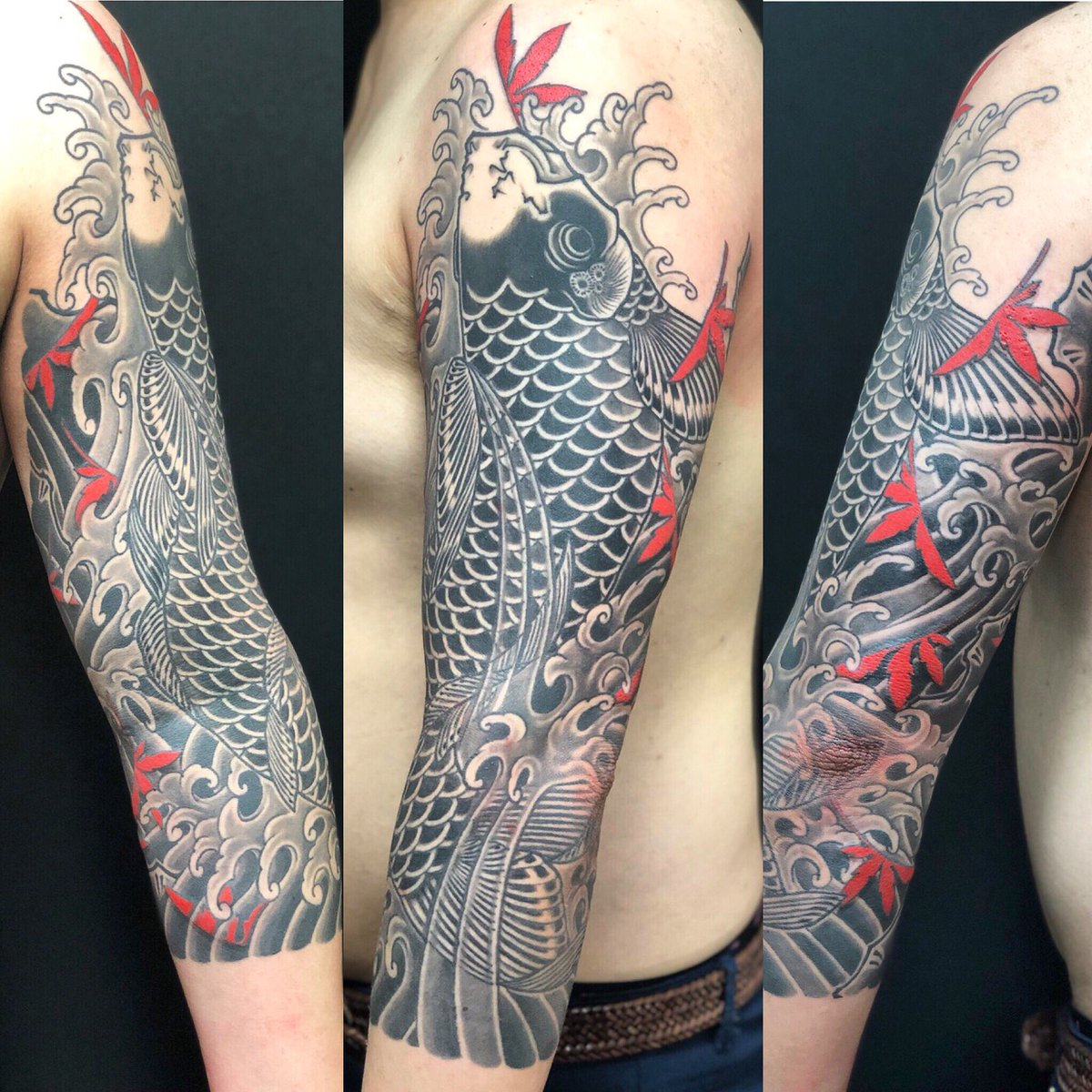 Twitter पर 新宿タトゥー Fox Gate Tattoo 鯉 紅葉 8月31日 本日も営業中 和彫りからワンポイント トライバル B Gまでオールジャンル対応のタトゥースタジオ 東京新宿fox Gate Tattoo 新宿駅徒歩7分 個室ブース完備 その他のタトゥー作品はコチラ