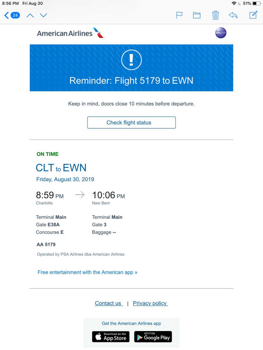 chrisjohnsqh2o's tweet photo. @AmericanAir why doesn’t my ticket guarantee my daughter a seat.... https://t.co/zO5n4M7KOc