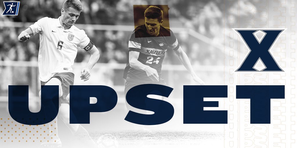 NCAASoccer's tweet photo. 🚨 NO. 3 GOES DOWN 🚨

Xavier topples No. 3 Akron in its season opener.

#NCAASoccer | @XavierMSOC https://t.co/gbeTKqQDef