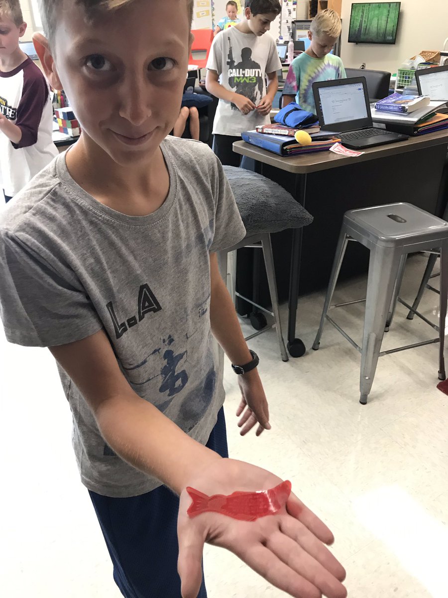 Want to know your fortune? Ask a 6th grader <a href="/WilsonElem/">Wilson Elementary</a> to share their fortune-telling fish! Are you jealous? In love? Indifferent? How do these fish work? Great lesson to practice our way through the scientific method. We hypothesized, planned a procedure, observed. <a href="/FHSchools/">FHSD</a>