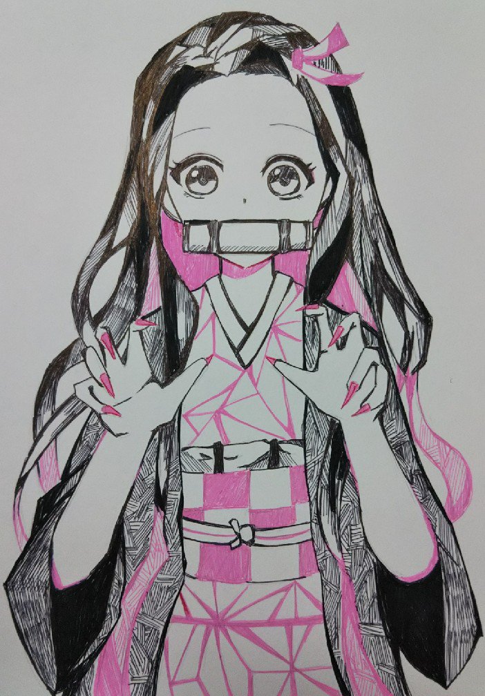 るう 禰豆子ちゃん可愛いｯｯ 鬼滅の刃 鬼滅の刃好きさんと繋がりたい イラスト ペン画 禰豆子ちゃん T Co Yd1eajtsvv Twitter