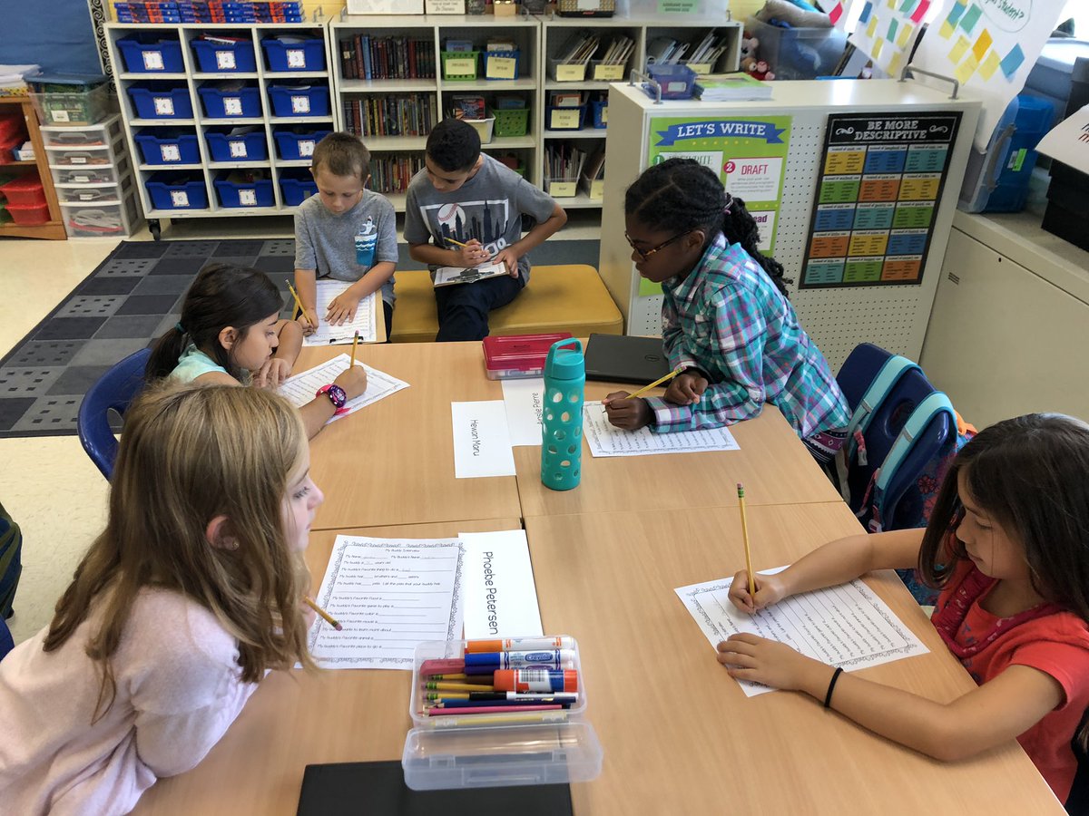 MrsJ_Jacoby's tweet image. We love spending time with our #buddyclass. Such a fun #BacktoSchool activity to wrap up the week! #SimplyAmazingSD735 #sd735learns @Skokie735
