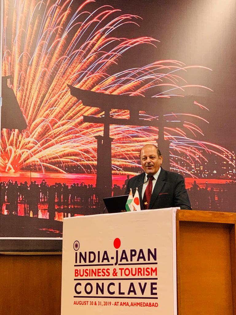 SujanChinoy's tweet photo. Gave Opening Remarks @SujanChinoy Biz Seminar "Sharing Recipes For Success" @ #IndiaJapan Biz &amp; Tourism Conclave #Ahmedabad.Participants include CG of Japan,CEOs of #JICA #JETRO #SUZUKI #DAIKIN #TOSHIBA #PANASONIC #MITSUBISHI #MIZUHOBANK &amp; 17 Japanese tour operators &amp; airlines. https://t.co/hzwLnVONPv