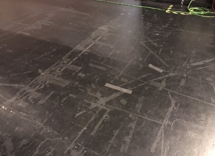 Excalibur_AZ's tweet photo. #BeforeDuringAfter of this #StageFloor remove and re-install over 3,000 screws @ScottsdaleCenterForTheArts 
#ArizonaHardwoodFloors #Repairs #HardwoodFloorRefinishing #Restoration #scottsdalecenterfortheperformingarts #CustomHardwoodFloors #Refinishing #SkylineBuilders https://t.co/zhb5yVXWpF