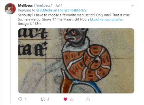 You may recall. We promised to publish your stories about which manuscripts inspire you, when our Blog reached 5 million views.

We have, so here they are. Thank you all for your fabulous support. ☺️☺️☺️

"I'm here for the cats" is a good one.

blogs.bl.uk/digitisedmanus…