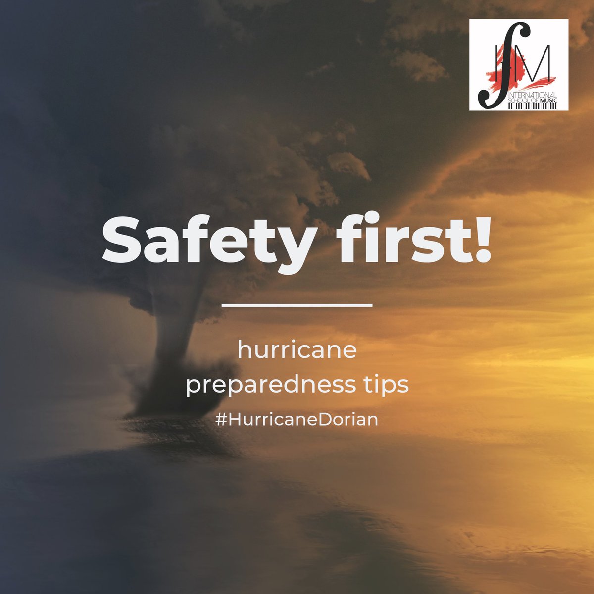 ismdoral's tweet photo. The hurricane season is here and #ISMDoral shows you some tips to take your precautions before the hurricane and during the hurricane. Go to our Instagram profile @ismdoral! https://t.co/EyuzTni5jV