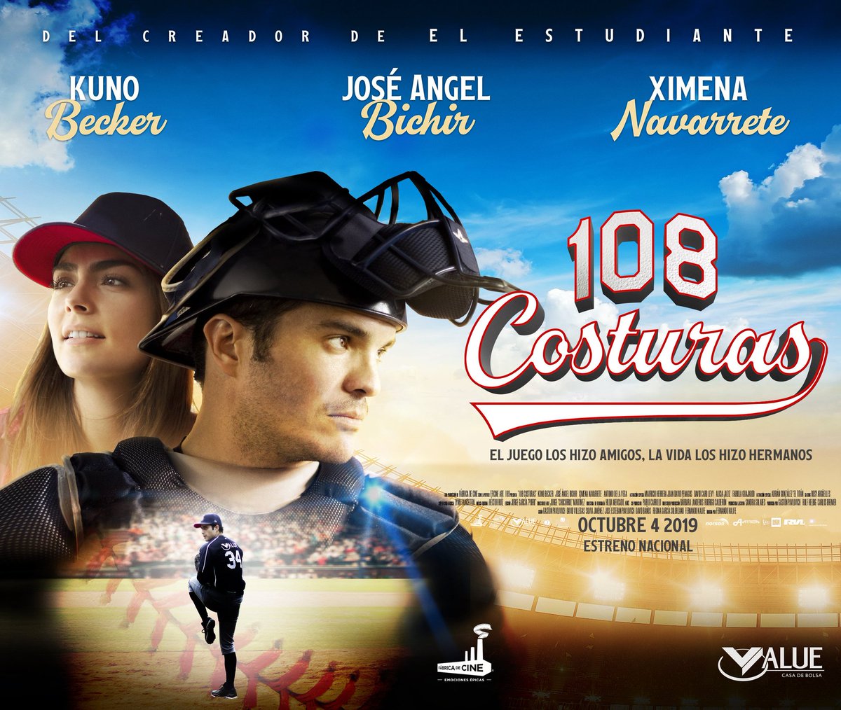#NEW 108 costuras. Fecha estreno 4 de Octubre. <a href="/ximenaNR/">Ximena Navarrete</a> <a href="/KUNOBP/">Kuno Becker</a> @joseangelbichir
