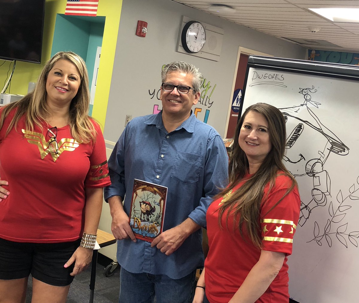 steamsquad46's tweet photo. Thank you @dweores for coming out and speaking to us about the design and engineering process of toys and for showing us your comics and sketches! Our Ss are so inspired! A huge thank you also for donating your comic books to our @cooley_library!!! @yvonn_carrion @calistar77 https://t.co/t9o3Xza2bD