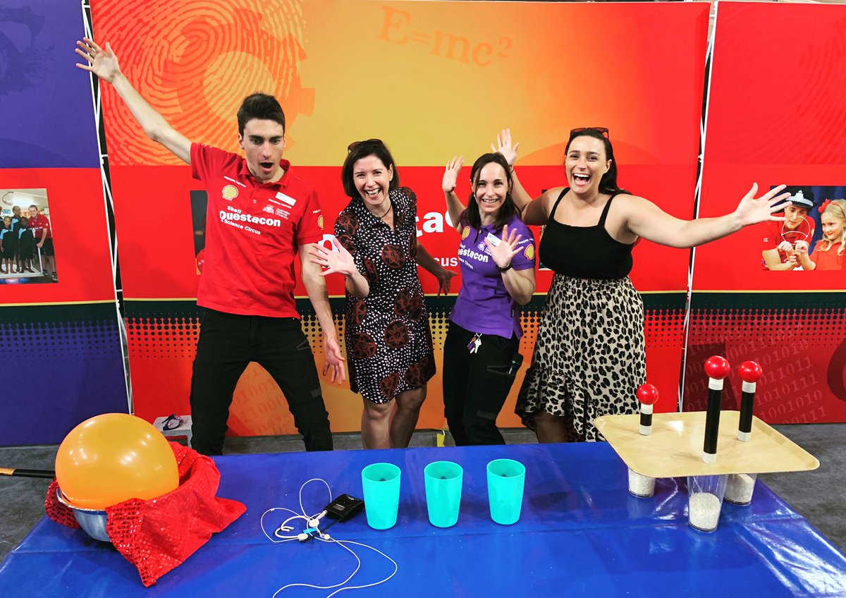WensPech's tweet photo. Fun morning with the #Shell @questacon Science Circus Team. An awesome initiative providing entertaining science activities to local communities. Thank you!! #questacon #sciencecircus #exploringscience #stem #dihubnt #theterritory #boundlesspossible https://t.co/J74AVwmfSU