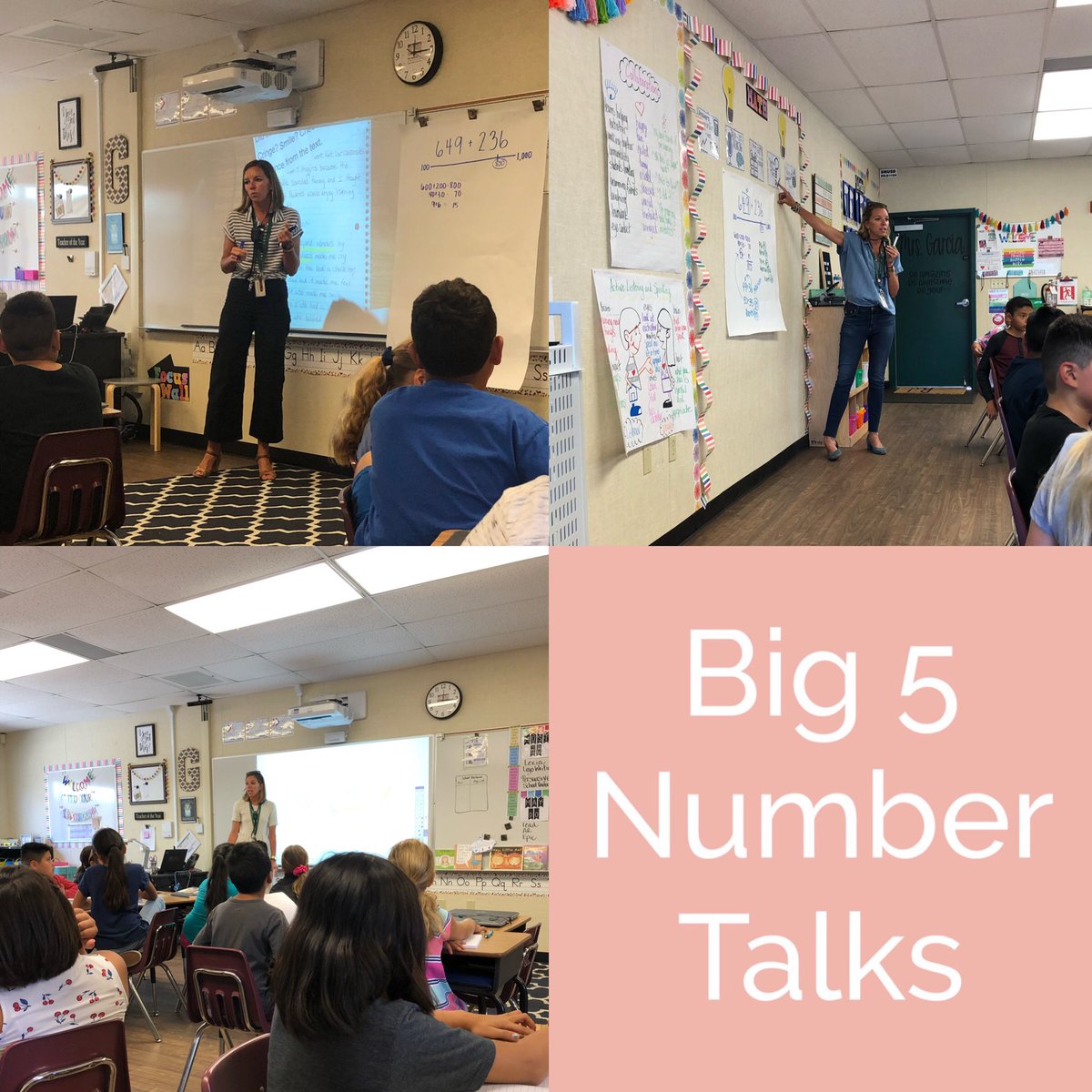 hollievonTOES's tweet photo. Every day this week, our amazing math coach @MrsHein1 came into my classroom to model Number Talks. Feeling so grateful to learn alongside her. Can’t wait to try these out with my sweet students. @twinoakscoyotes @SilviaJacobsen2 @Ms_CFlo https://t.co/q7WLv0prtw