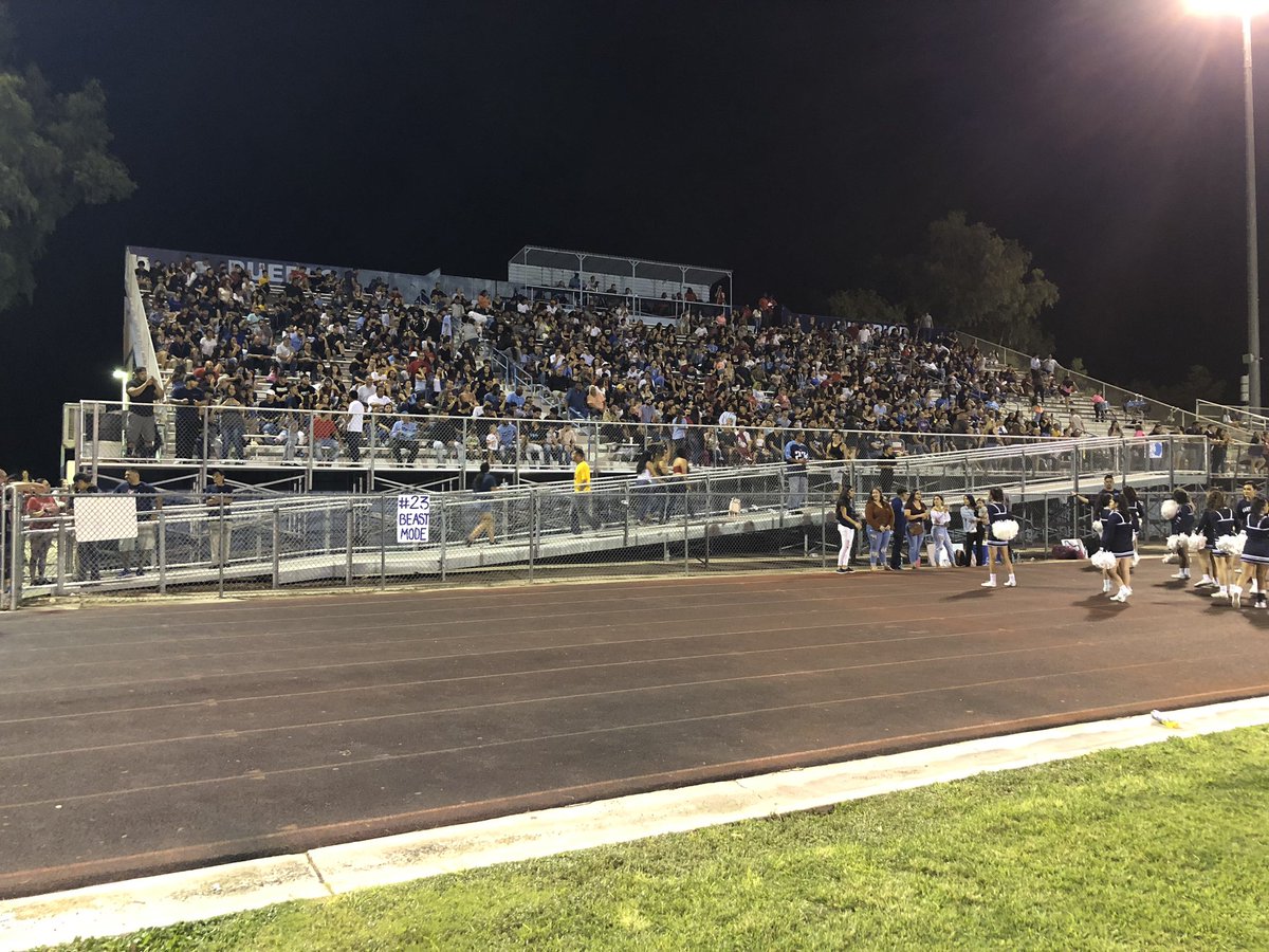 PuebloFootball's tweet photo. At #Halftime @PuebloFootball up 14-0 over @FootballBadgers! Thank you for showing up #WarriorBlock! #RespectTheBlock https://t.co/bZjjX2WtEY
