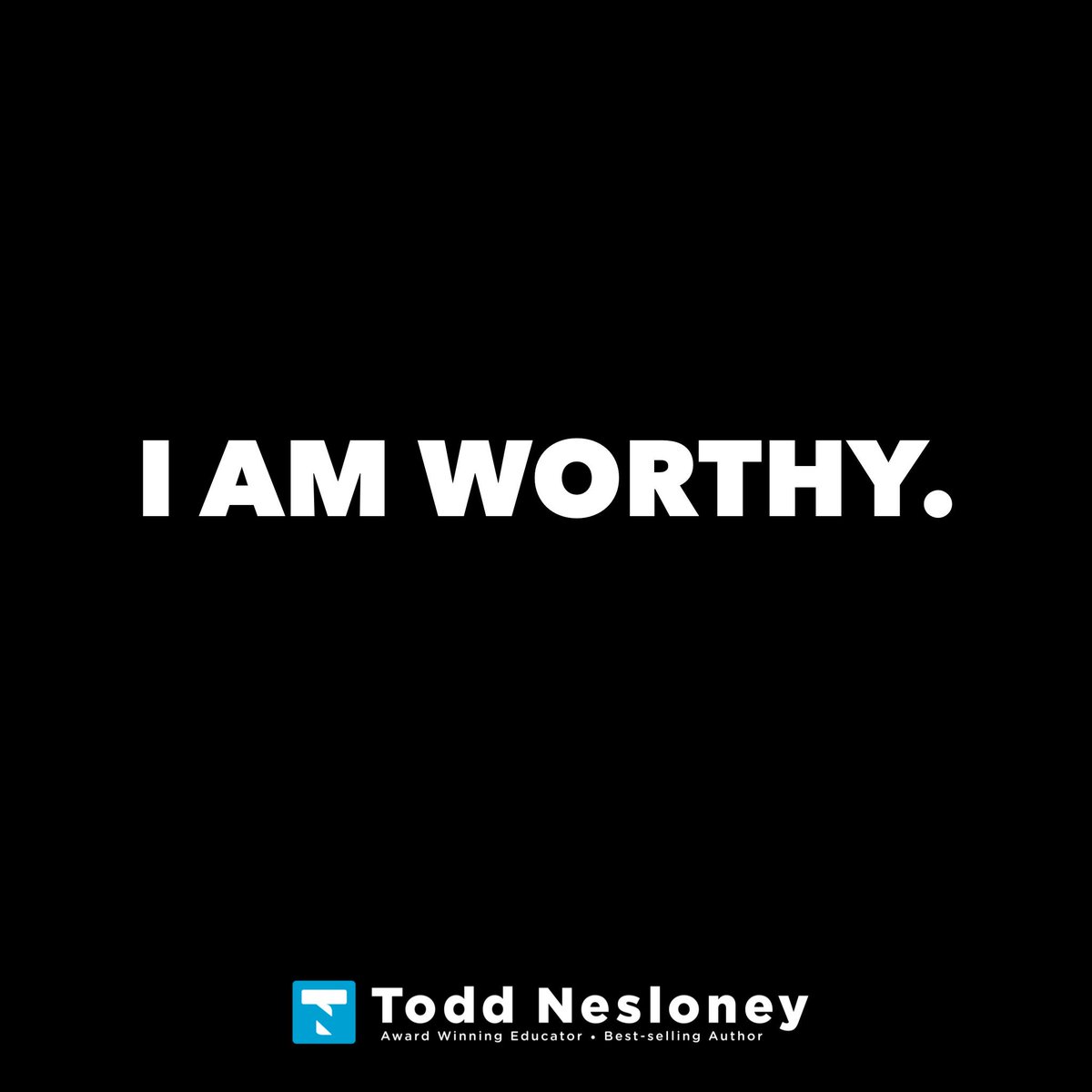 TechNinjaTodd's tweet photo. Am I worthy? Am I enough? Do I make a difference

So for all those wondering if you’re worthy, I’m here to remind you that you are. You matter, your story matters, and you are here for a reason.  Never let anyone take that away from you.

And I say it to myself too. I am worthy. https://t.co/mhTPyjxCoU
