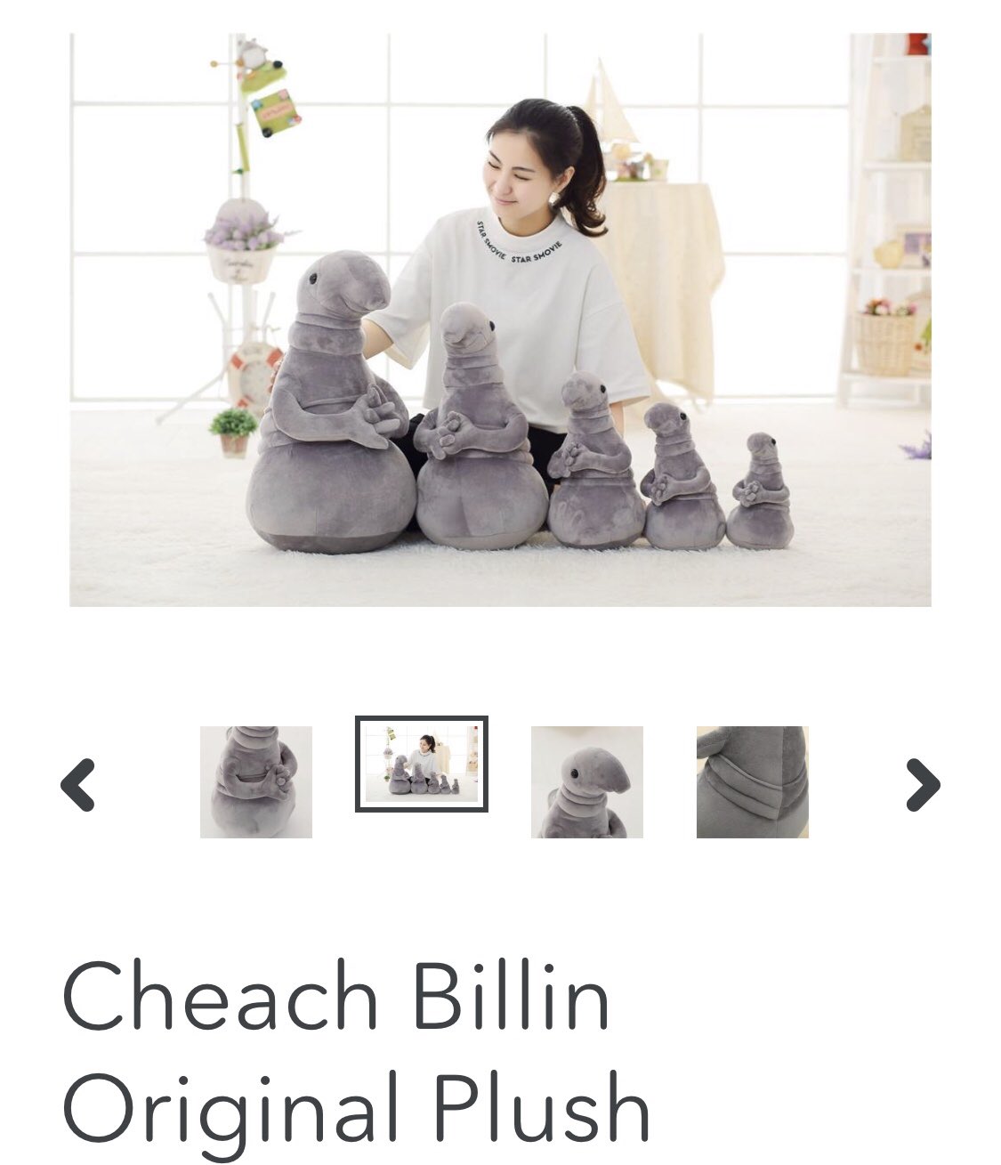 cheach billin stuffed animal