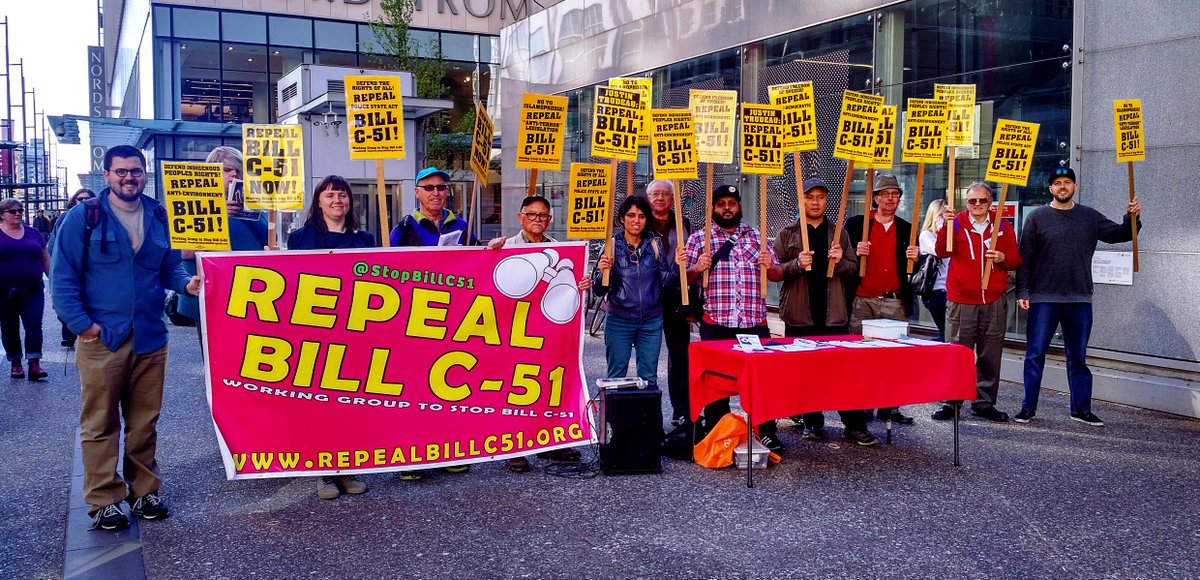 StopBillC51's tweet photo. TUESDAY SEPTEMBER 3: "Repeal Bill C-51 & C-59!" 221st Bi-Weekly Action. Tell PM #Trudeau to Respect our Human Rights and CSIS to Stop Targeting Activists! 4:30pm at #Surrery Central Stn. #protestpapers #cdnpoli #vanpoli #humanrights #privacy #spying -- https://t.co/BognrtRYWk https://t.co/fGwnVsWAOu