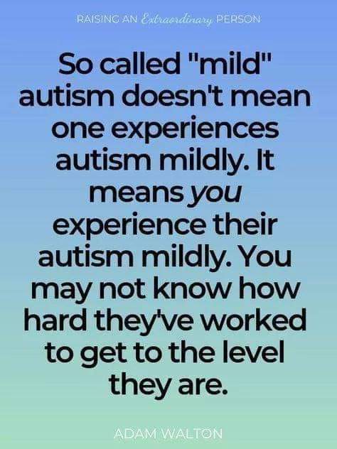Westcountrywand's tweet photo. So this. Ban the #mildautism myth. It lives only in the minds of non-understanding #neurotypicals . #Autism #ActuallyAutistic https://t.co/28gHBLS9X8
