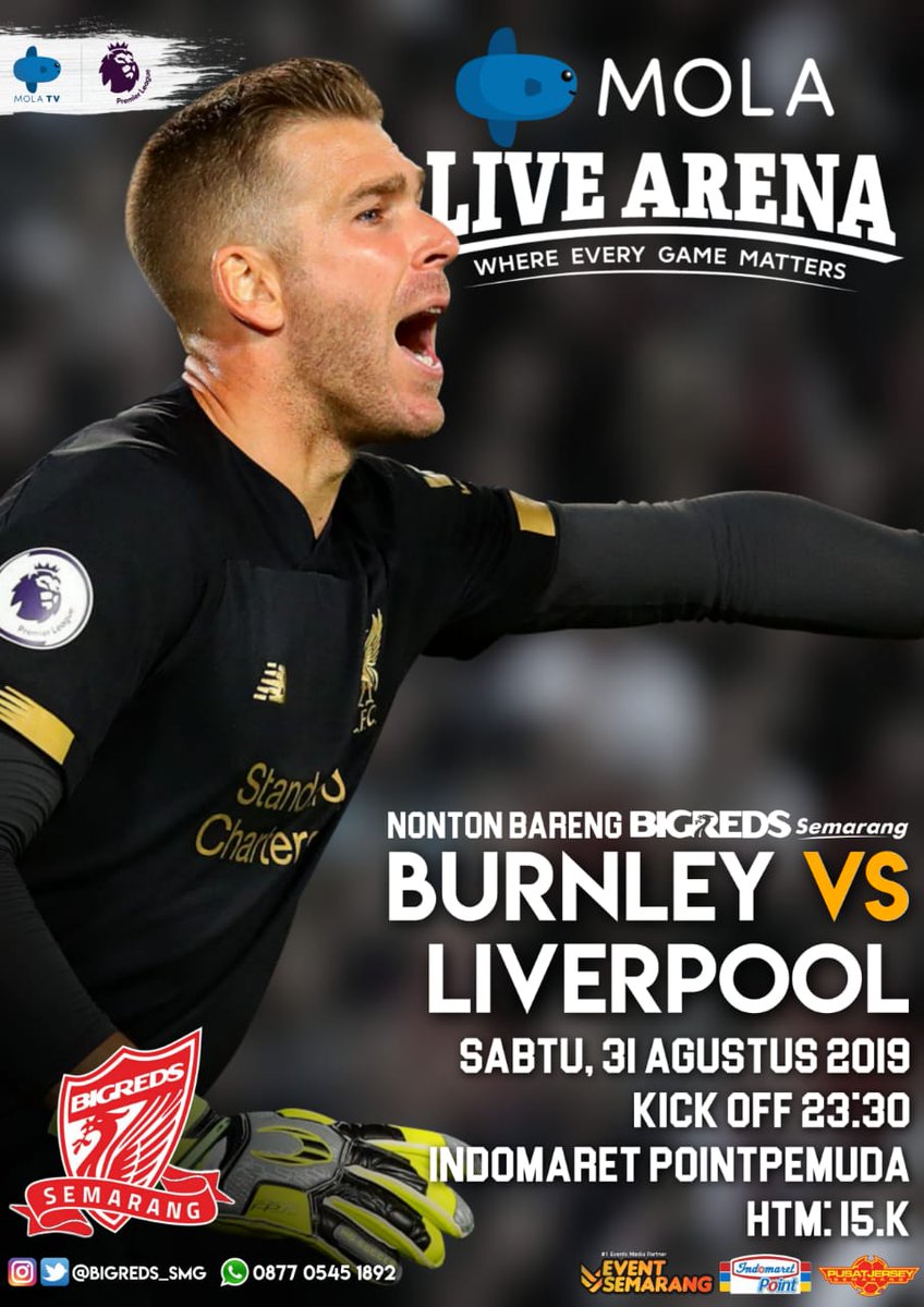 [NOBAR] #PL | #BUR vs #LIV | Sabtu, 31 Agustus 2019 | KO: 23.30 WIB | Indomaret Point Pemuda | MERAHKAN! #YNWA
