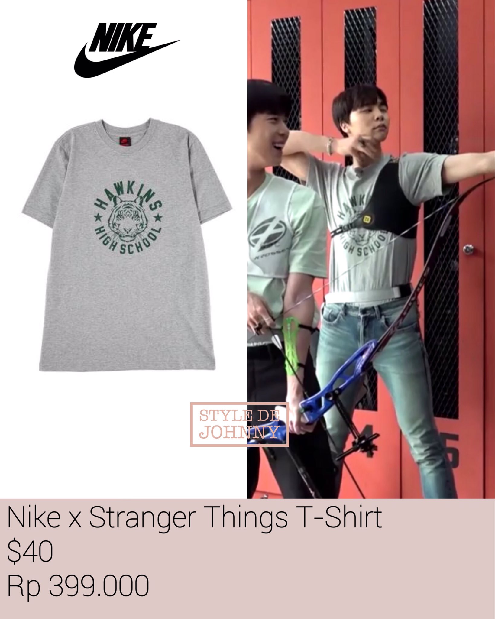 nike x stranger things t shirt