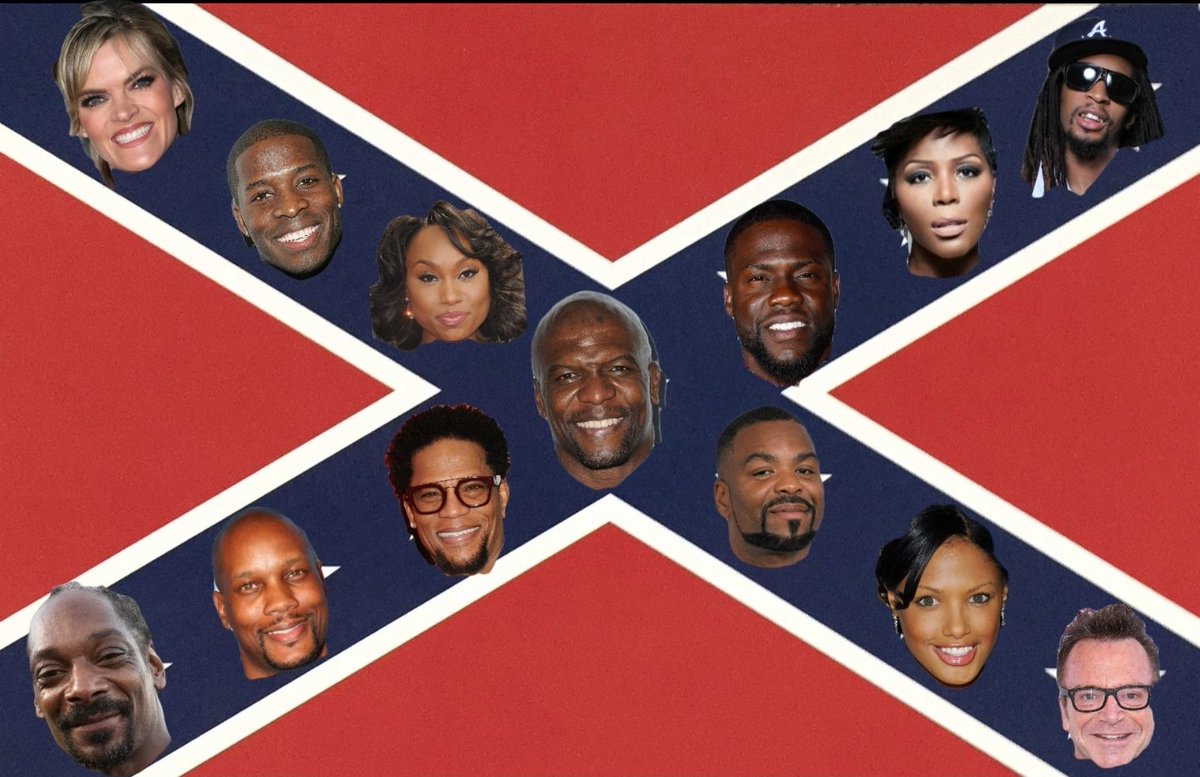 PostonButtefax's tweet photo. Breaking: Amid recent controversy, the school administration has come to the decision that students will be allowed to display the Confederate flag as long as each star is replaced with a cast member from the 2004 movie Soul Plane.

(concept photo below) https://t.co/ufYx41aP1z