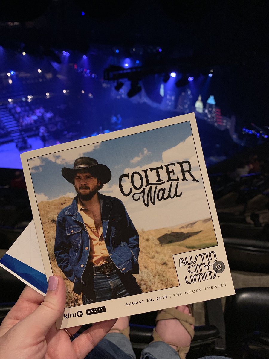 Britt_Fowler's tweet photo. Won tickets to see @ColterWall and The Scary Prairie Boys at @acltv tonight! #ACLtv 
Sunshine beating on the good times
Moonlight raising from the grave
String band playing worn out honkey-tonks
Pretty young thing going dancing in the rain 🇨🇦👨‍🌾 https://t.co/EOUJNISxL8