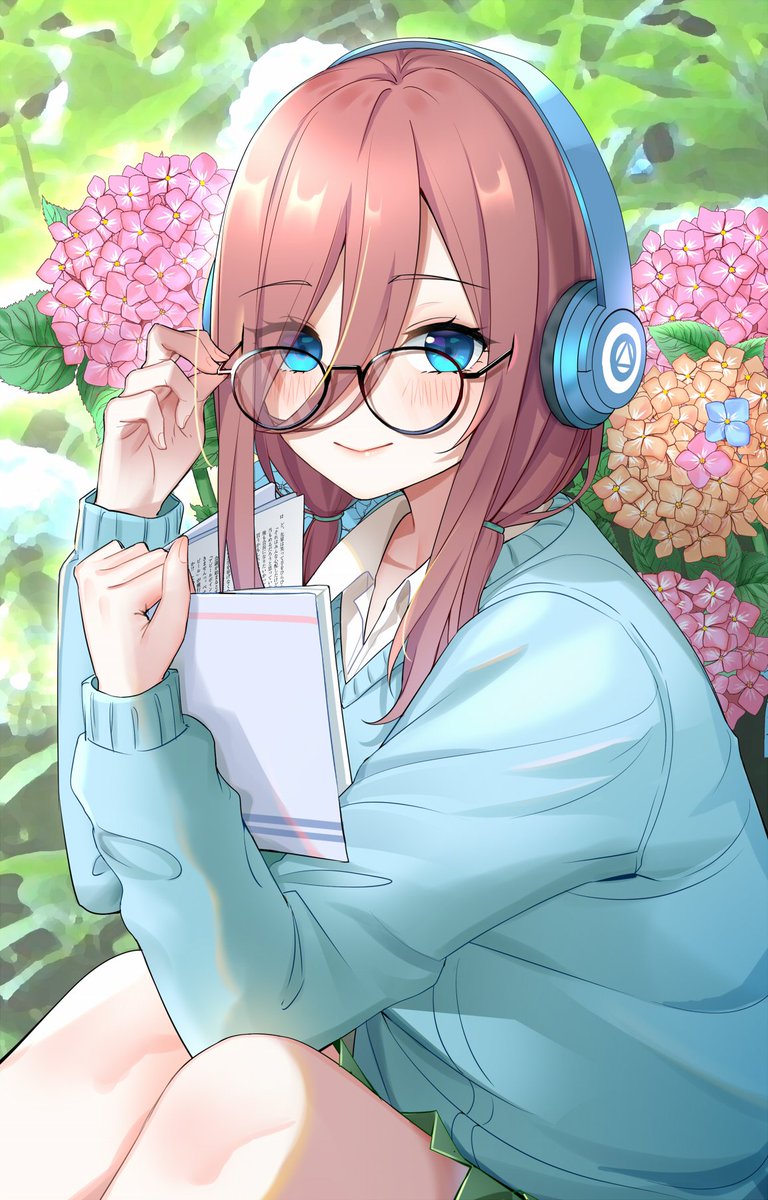 メガネ三玖です #五等分の花嫁 #中野三玖