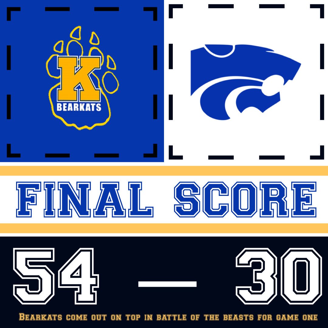 BearkatFB's tweet photo. KLEIN BEARKATS shred the Cy Creek Cougars 54-30 @pridgeonstadium 
•
•
•
#kleinbearkatfootball #kleinbearkats #kleinfootball #bearkatfootball #kleinhighschool #kleintx #kleinisd #klein #gameonewinone https://t.co/jema6zzld3
