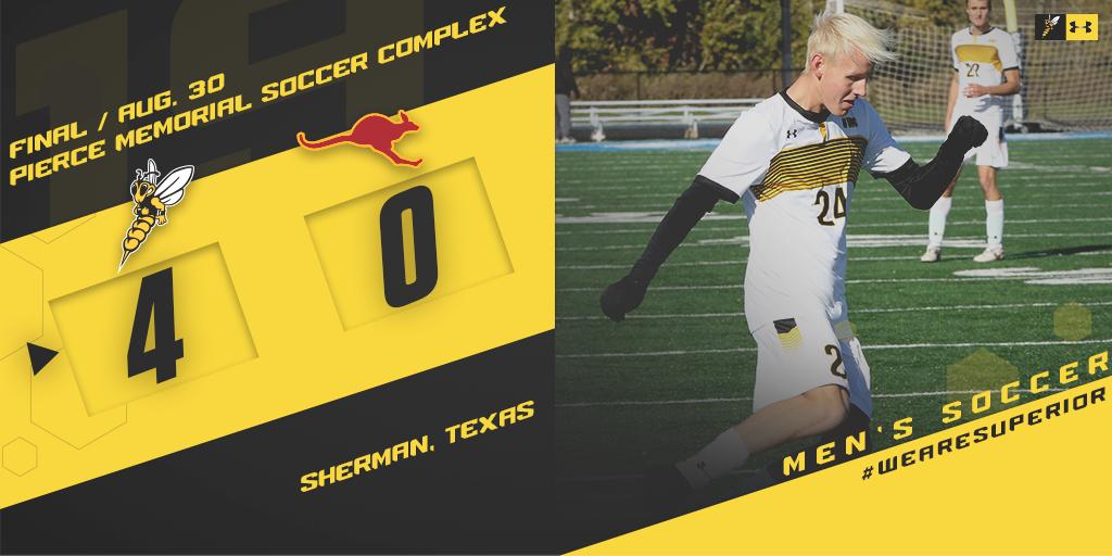 2️⃣ from Blake Hanson and a shutout by Dalton VonKaenel help 🐝 open with a W!

📰 bit.ly/2HCAIVr

#WeAreSuperior