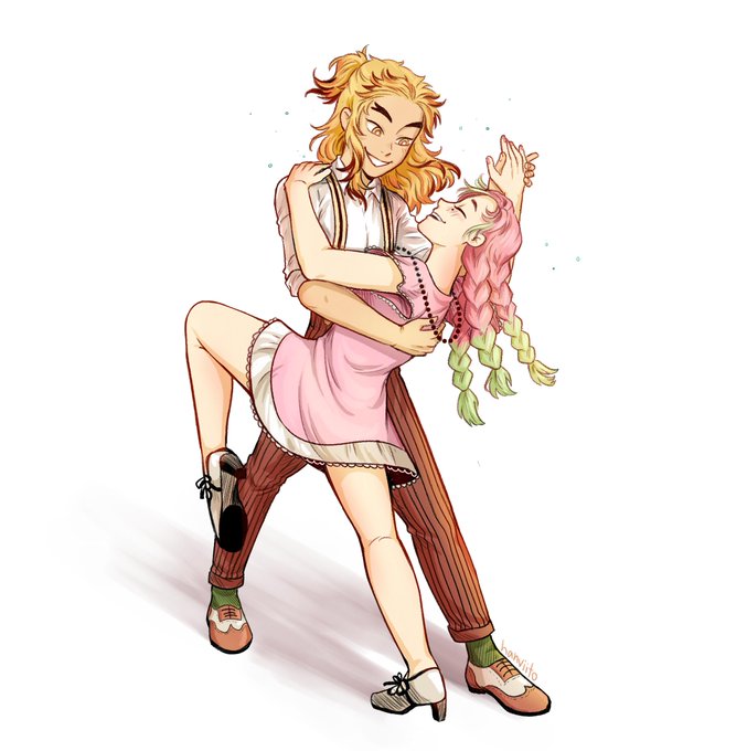 ❆ han ❆さんがTwitterに投稿した煉獄杏寿郎(鬼滅の刃)のイラスト。