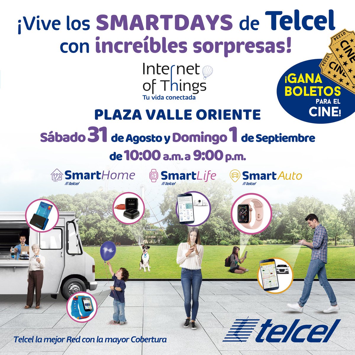 telediariomty's tweet photo. El Internet de las Cosas está con los #SmartDaysTelcel para que disfrutes con increíbles sorpresas y promociones sólo con @Telcel #EsLaRed https://t.co/vXY7jui01c