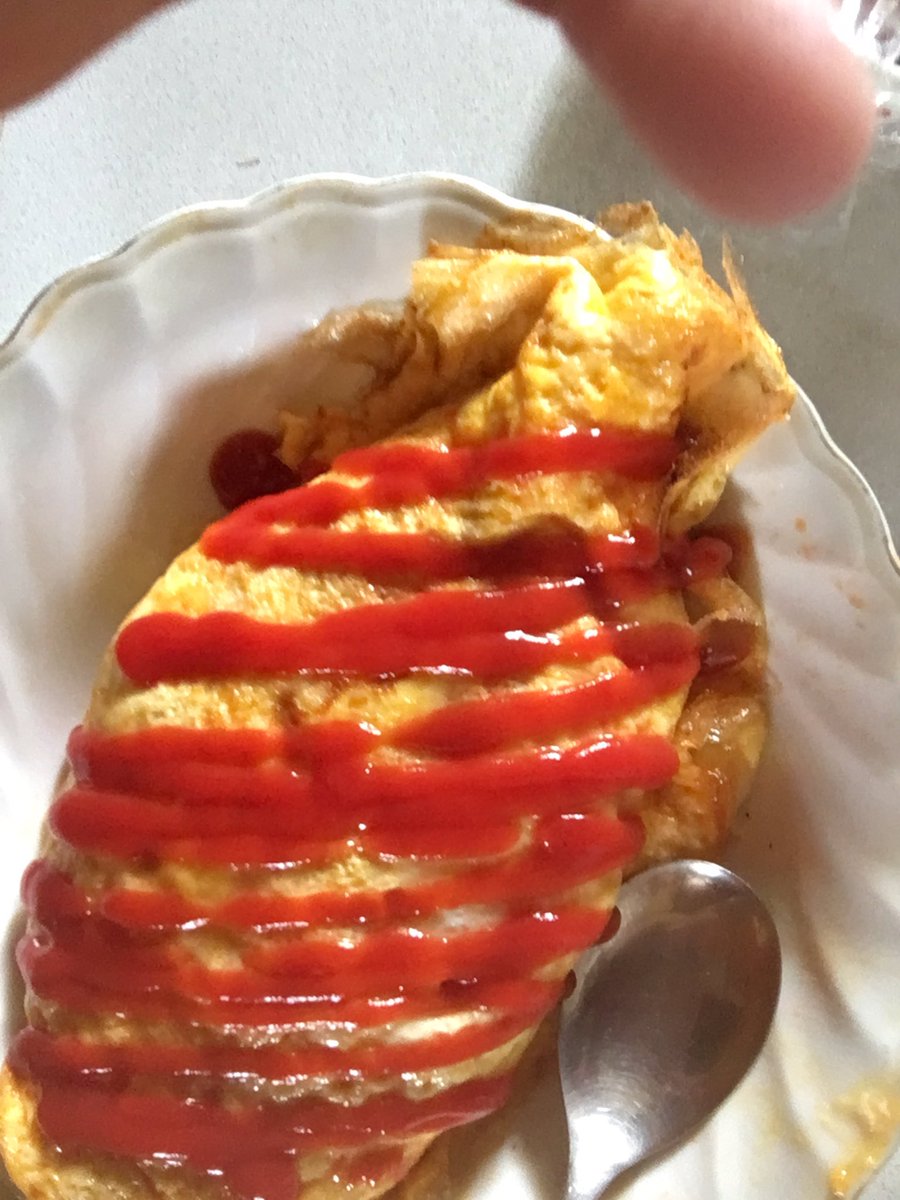 NoWithstand1's tweet photo. 私のお昼ごはん！
気分でチーズinオムライスになりました！味が濃かった気がするけど美味しく食べれたので満足！ https://t.co/R1giGI7wzz